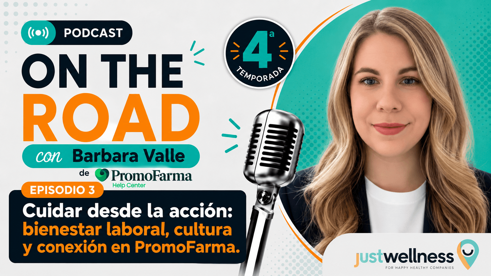 Barbara Valle de Promofarma juntoa Just Wellness Podcast de bienestar en las empresas